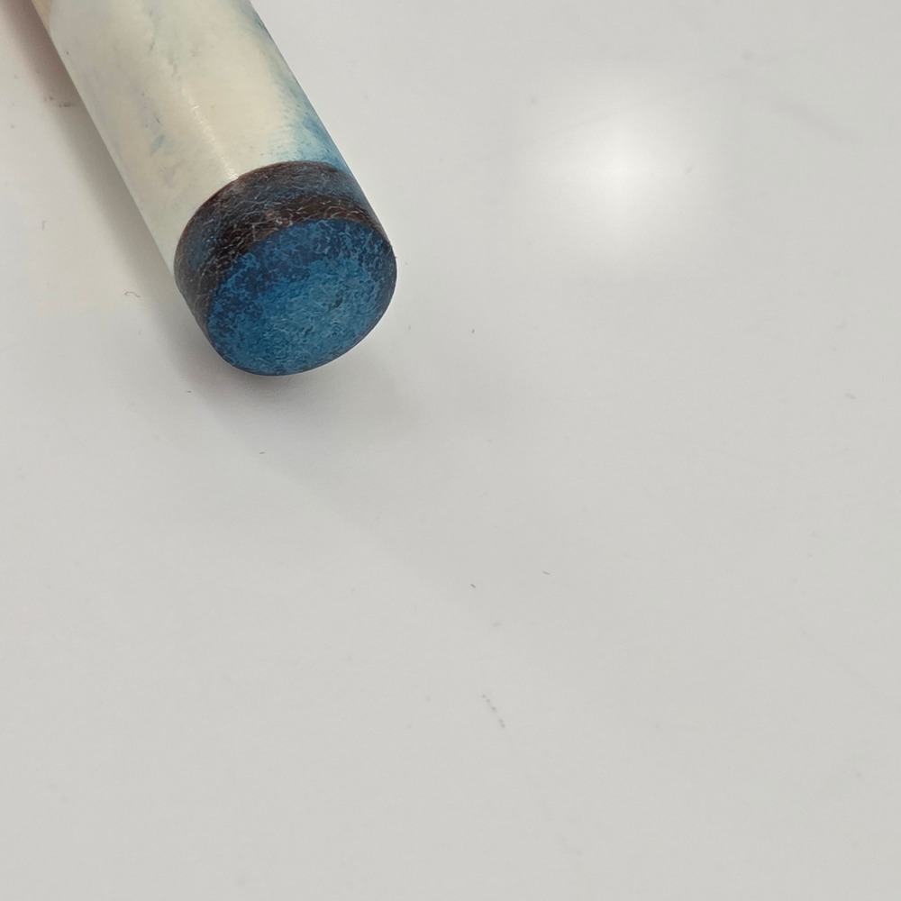 McDermott M61E Velocity Blue Maple Irish Linen Wrap Handle Vintage Pool Cue - Picture 11 of 15